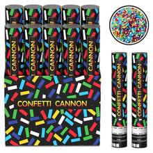 Load image into Gallery viewer, 12&quot; Confetti Cannon (8 Pack) - Large (12 Inch) Cannons Compressed Party Poppers Blaster Graduation New Years Eve Wedding Celebrations Birthday Confetti Cannon Supreme Black Fox 
