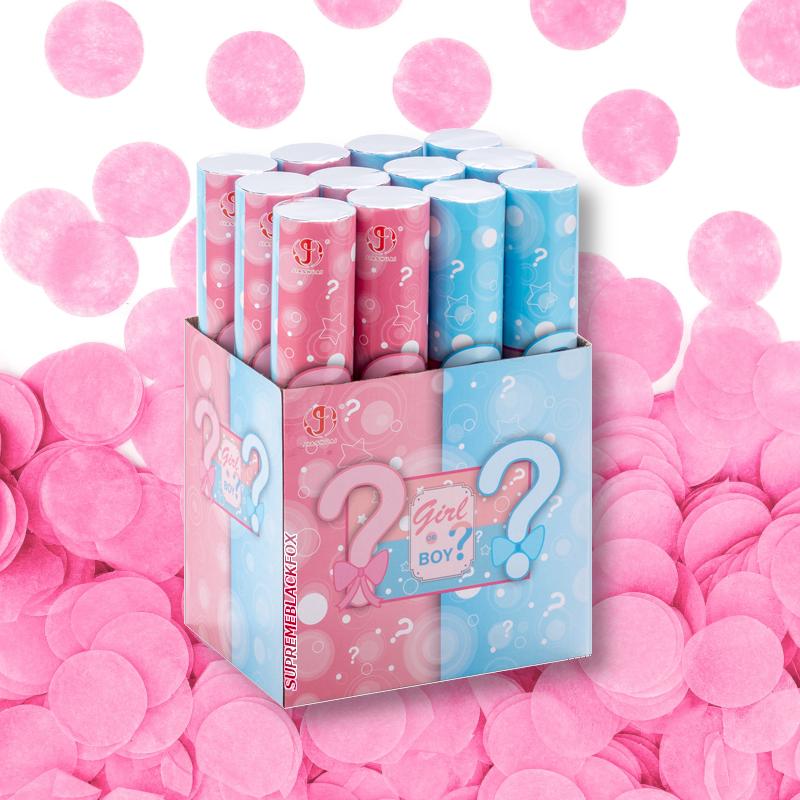 Pink Gender Reveal Powder Cannon (8 Pack) - 12 Tall - Girl She Her Po –  Supreme Black Fox